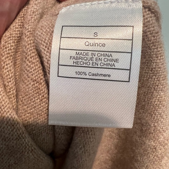 Quince cashmere sweater dress oatmeal color size small ￼ - Picture 3 of 3